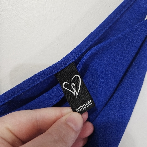 Windsor Blue Spaghetti Strap Mini Prom/formal Dress! - Picture 5 of 8